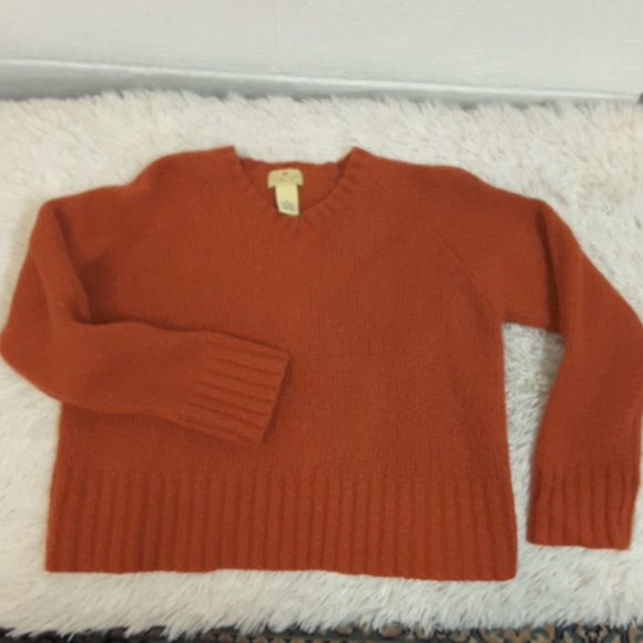 Limited Pumpkin Spice Wool Blend Sweater Sz M